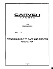Carver 350 Mariner Owner's Manual