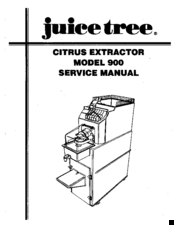 juice tree 900 Service Manualual
