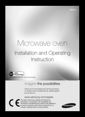 Samsung FW213 Installation And Operating Instruction