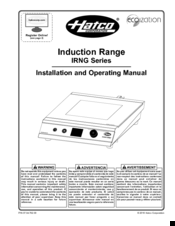 Hatco IRNG-PC1-14 Installation And Operating Manual