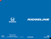 Honda RIDGELINE 2017 Owner's Manual