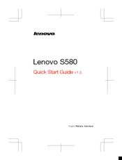 Lenovo S580 Quick Start Manual