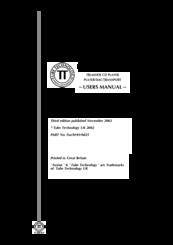 Tube Technology FUSION CD64 User Manual
