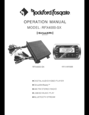 Rockford Fosgate RFX4000-SX Operation Manual