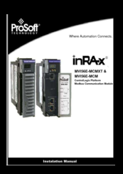 ProSoft Technology MVI56E-MCMXT Installation Manual