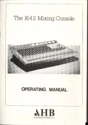 AHB 16-4-2 Operating Manual