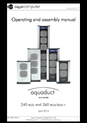 Aqua Computer Aquaduct 360 eco Operating And Assembly Manual