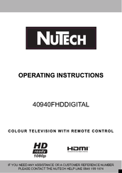 NuTech 40940FHDDIGITAL Operating Instructions Manual
