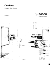 Bosch NIT5066UC Use And Care Manual