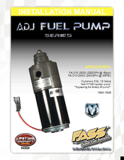 Fass FA D10 220G Installation Manual