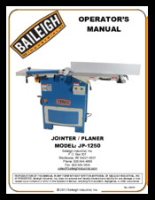 Baileigh JP-1250 Operator's Manual
