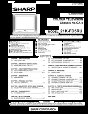 Sharp 21K-FD5RU Service Manual
