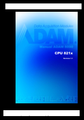 Adam 821x Manual