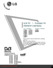 LG 50PF9 Series Owner's Manual