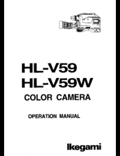 Ikegami HLV59 Operation Manual