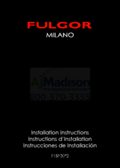 Fulgor F1SP30S2 Installation Instructions Manual