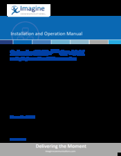 Imagine Selenio6800+ OP+VTX Installation And Operation Manual