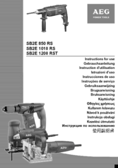 AEG Powertools SB2E 1010 RS Instructions For Use Manual