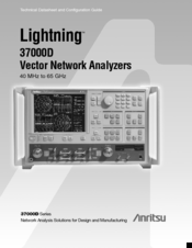 Anrtisu Lightning 37000D Configuration Manual