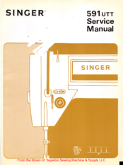 Singer 591UTT Service Manual