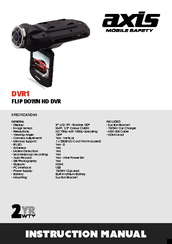Axis DVR1 Instruction Manual