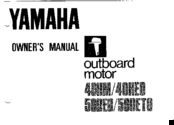 Yamaha 50DETO Owner's Manual
