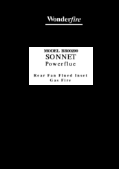 Wonderfire BR00290 SONNET Owner's Manual