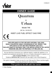 Valor quantum 746 Owner's Manual