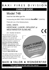 Baxi 748 Owner's Manual