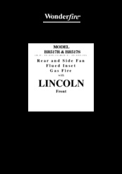 Wonderfire Lincoln BR517R Owner's Manual