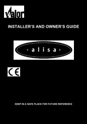 Valor alisa 802 Installer And Owner Manual