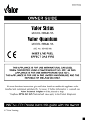Valor quantum BR644 VA Owner's Manual