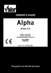 Valor ALPHA 647 Owner's Manual