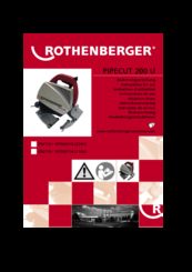 Rothenberger PIPECUT 360 PRO Instructions For Use Manual
