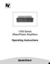 Electro-Voice 1700 Series Operating Instructions Manual
