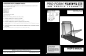 ProForm 585 TL PETL42561 User Manual