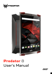 Acer Predator 8 GT-810 User Manual
