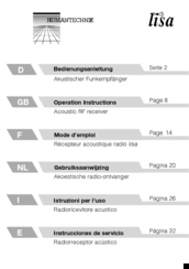 HumanTechnik A-2418-0 Operation Instructions Manual