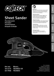 Cotech FB200ES Instruction Manual