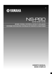 Yamaha NS-P80 Owner's Manual