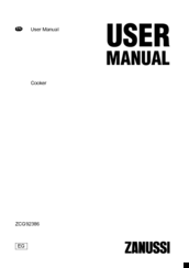 Zanussi ZCG92386 User Manual
