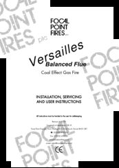 Focal Point vesailles Installation, Servicing And User Instructions Manual