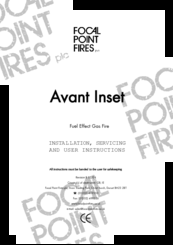 Focal Point AVANT Installation, Servicing And User Instructions Manual