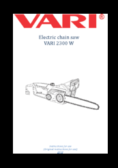 Vari VARI 2300 W Instructions For Use Manual