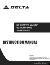 Delta 81HM005J24 Instruction Manual