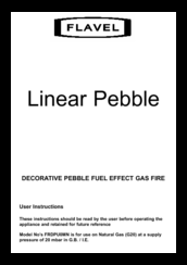 Flavel Linear Pebble FRDPU0MN User Instructions