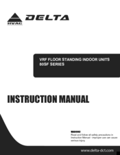 Delta 80SF060J24 Instruction Manual
