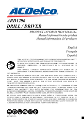 ACDelco ARD1296 Product Information Manual