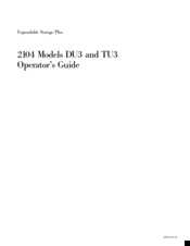 IBM DU3 2104 Operator's Manual