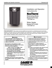 Laars NTV1000 Installation And Operation Instructions Manual